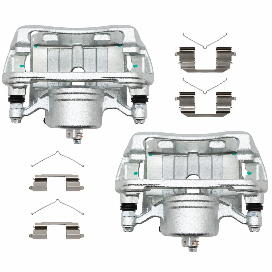 Front Brake Caliper Pair with Brackets for 2002-2004 Honda CR-V 2003-2011 Element 19-B2662 19-B2663