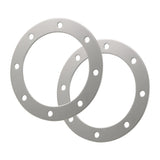 Quality 2PCS 3.5" ID Stainless Steel Side Exit Exhaust Bezels 16 Bolts Nuts – product image 2