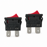 2-Pack IBAO RCK-21 T125 T105 4-Pin Red On-Off Rocker Switches