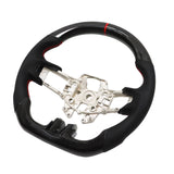 Red Stitched Carbon Fiber Steering Wheel For 2015-2017 Ford Mustang GT EcoBoost – product image 3