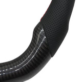 Red Stitched Carbon Fiber Steering Wheel For 2015-2017 Ford Mustang GT EcoBoost – product image 7