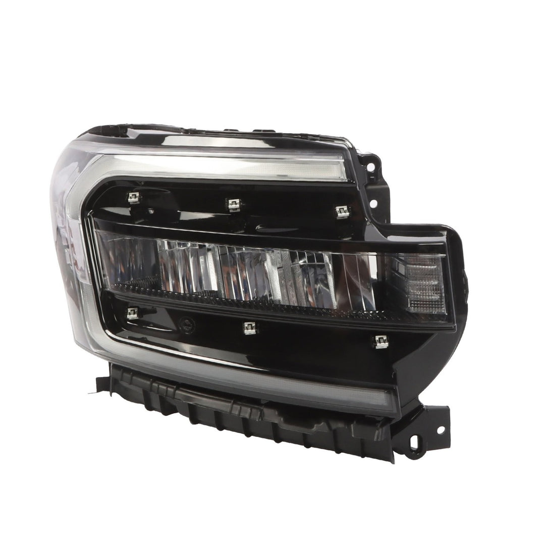 Right LED DRL Headlight with Chrome Trim for 2022-2024 Ford Expedition