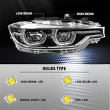Right Side LED Headlight without AFS for 2017-2019 BMW 330i xDrive 7419629 7419630 – product image 3