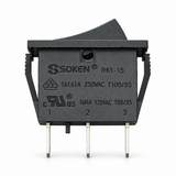 2-Pack RK1-15 16A Rocker Switches 3-Pin 2-Position