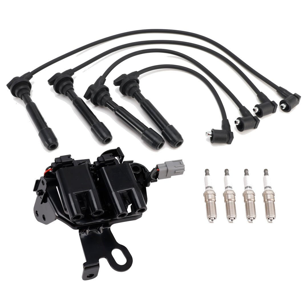 Ignition Coil, Spark Plug and Wire Kit for Hyundai Elantra, Tucson and Kia Soul 2.0L UF419