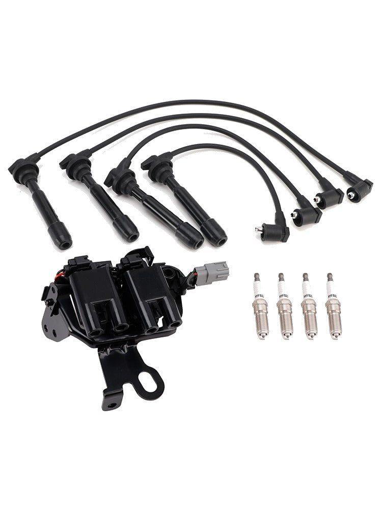Ignition Coil, Spark Plug and Wire Kit for Hyundai Elantra, Tucson and Kia Soul 2.0L UF419