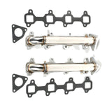 Stainless Exhaust Manifold Pair for 2001-2016 Chevrolet 6.6L Duramax Diesel