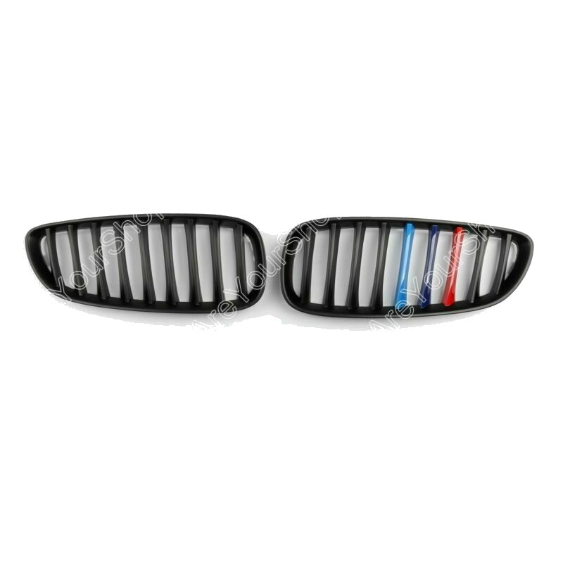 Tri-Color Matte Black Kidney Grilles for 2009-2015 BMW Z4 E89