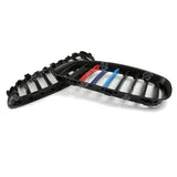 Tri-Color Matte Black Kidney Grilles for 2009-2015 BMW Z4 E89