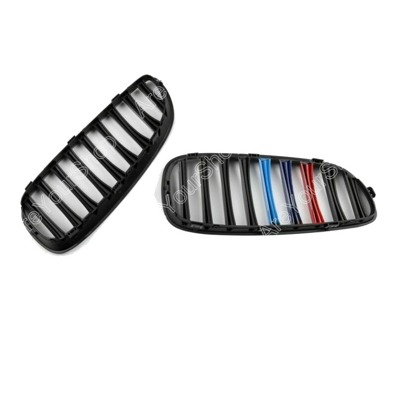 Tri-Color Matte Black Kidney Grilles for 2009-2015 BMW Z4 E89