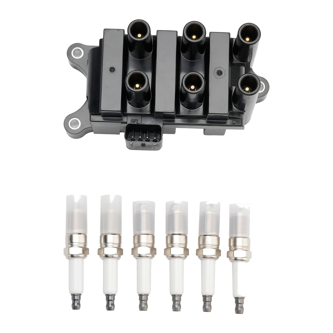 Ignition Coil, Spark Plug and Wire Kit for Ford and Mazda 3.0L, 4.2L V6 FD498