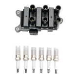 Ignition Coil, Spark Plug and Wire Kit for Ford and Mazda 3.0L, 4.2L V6 FD498