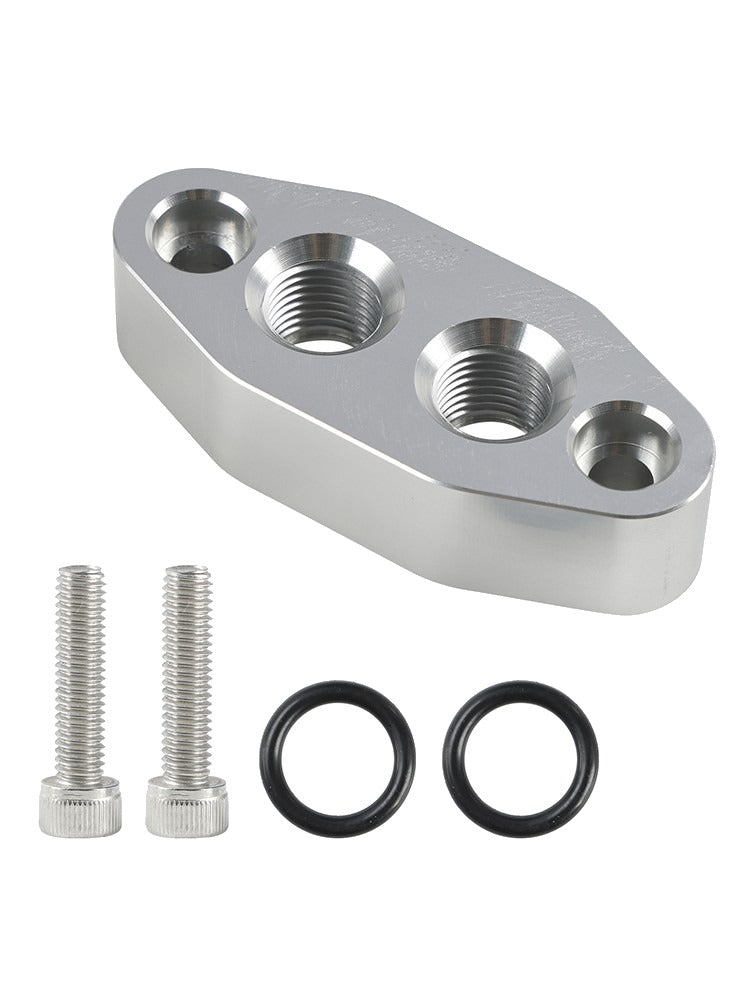 Engine Oil Cooler Adapter Plate with -6 AN ORB Ports for GM LS Engines 551600
