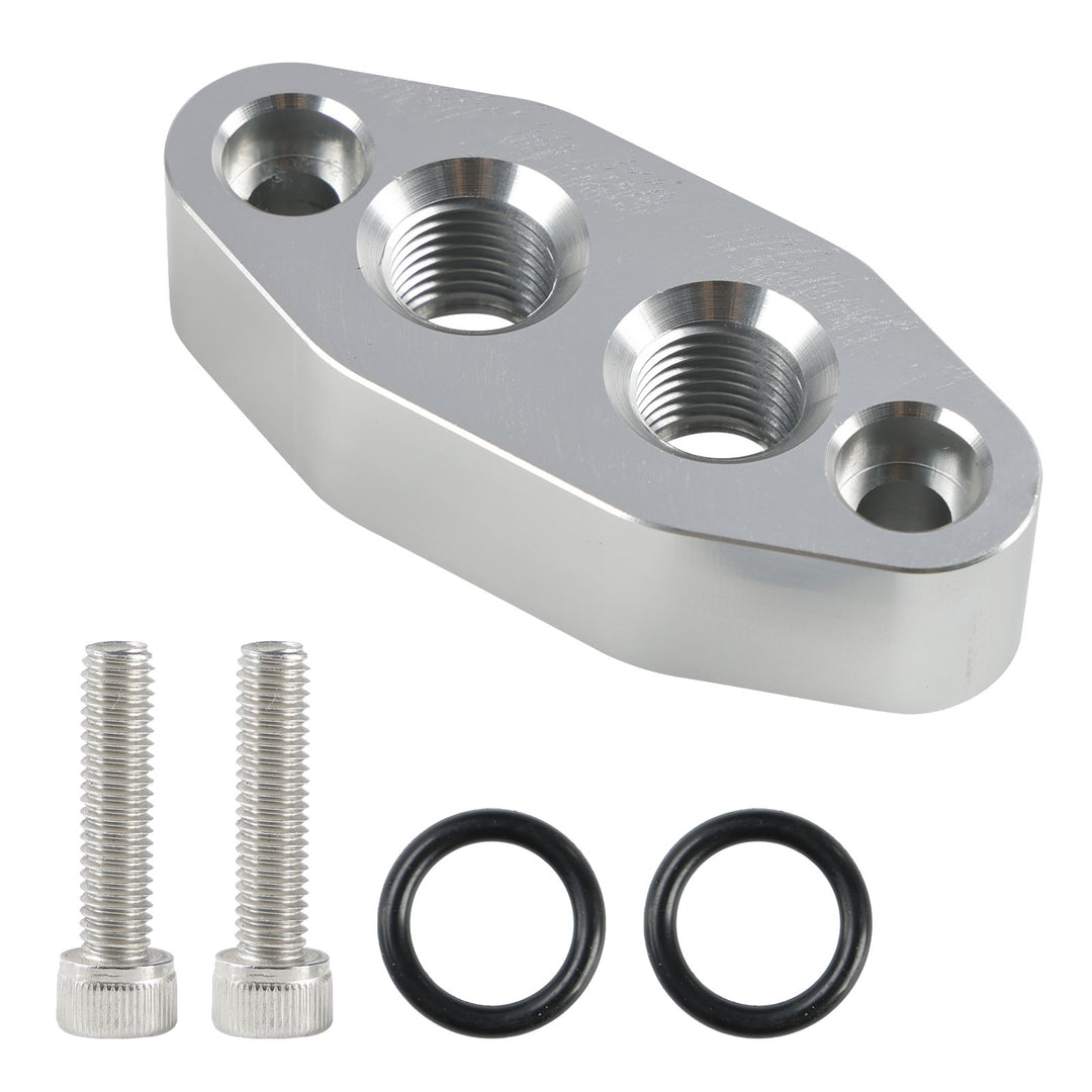 Engine Oil Cooler Adapter Plate with -6 AN ORB Ports for GM LS Engines 551600