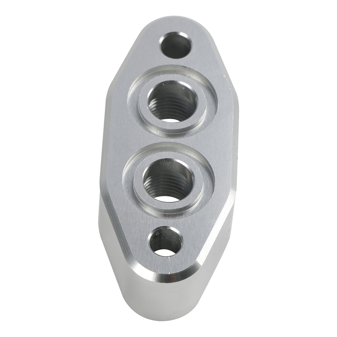 Engine Oil Cooler Adapter Plate with -6 AN ORB Ports for GM LS Engines 551600
