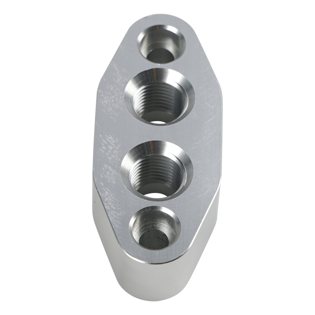 Engine Oil Cooler Adapter Plate with -6 AN ORB Ports for GM LS Engines 551600
