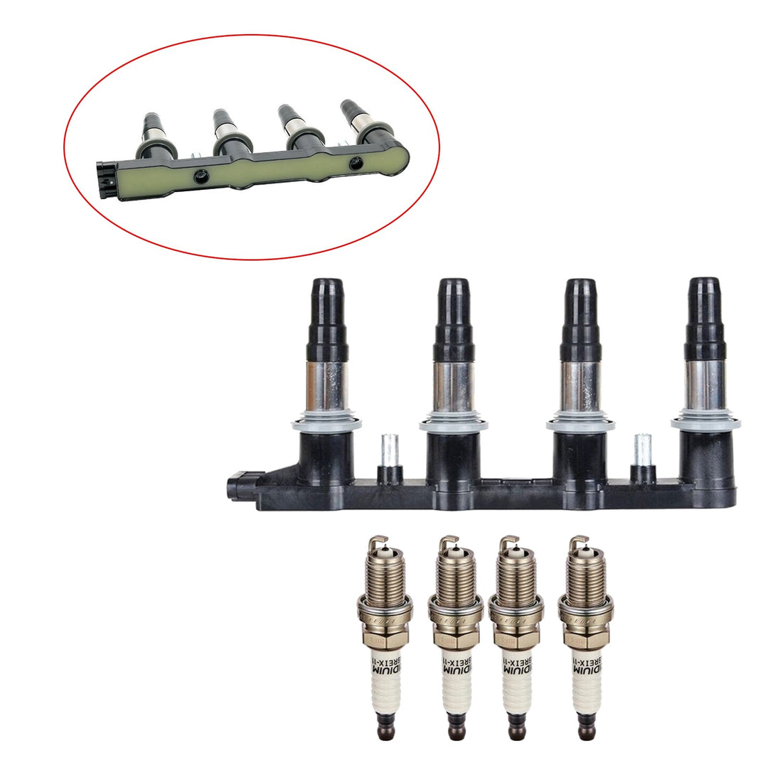 Ignition Coil and Spark Plug Kit for 2011-2015 Chevrolet Cruze, 2016 Cruze Limited and 2012-2018 Sonic 1.8L 55561655