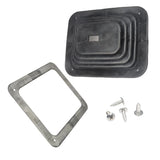 Rubber Shifter Boot with Chrome Plate & Hardware 5-5/8" x 6-3/4" for Shifters US – product image