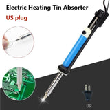 Electronic Vacuum Solder Sucker Desoldering Suction Pump Iron Gun Drill Rod Tool