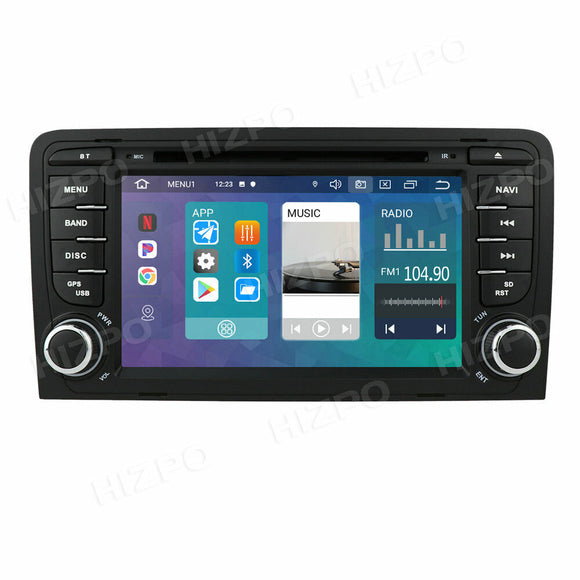 Android 10 Car DVD Radio WiFi GPS Navigation CarPlay for AUDI A3 S3 RS3 2003-2012