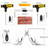 50pc Tire Repair Kit DIY Flat Tire Repair Motorcycle Bike Home Plug Patch