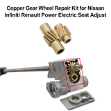 Gear Wheel Repair Kit for Nissan Infiniti Renault Power Electric Seat Adjustment