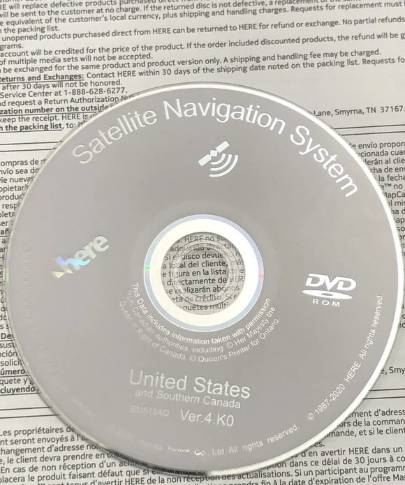 Genuine Acura MDX RDX RL TL Navigation DVD Ver 4.K1 2023 Update White DVD