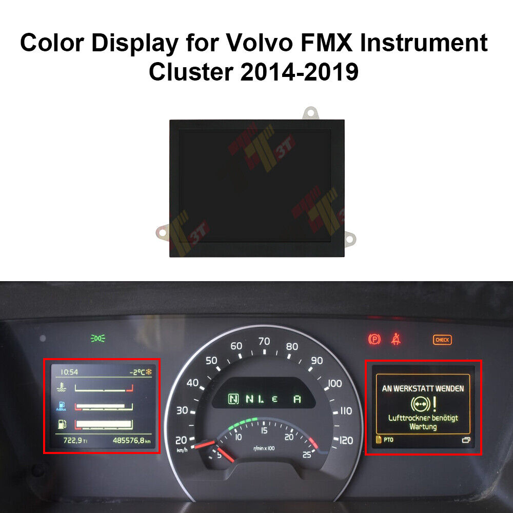 Color Display for Volvo FH4 FM FMX Euro 5 & 6 Instrument Cluster ...