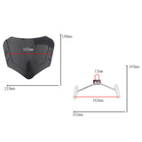 US Universal Motorcycle Handlebar Front Screen Windshield Instrument Cover Kit
