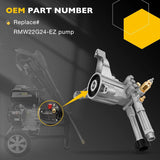 RMW22G24-EZ-SX High Pressure Washer Pump SX Left-Handed Pump 2400 PSI 2.2 GPM