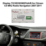 LCD Display TX18D30VM2FAA/B for Citroen C3 C4 C5 C8 DS3 Radio Navigation 9673538880