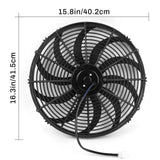 16 inch 120W Slim Fan Push-pull Electric Radiator for 12V Cooling Fan