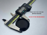 Hardtop Latch Hole Cover Black 2 Pcs for Porsche 911 996 997 99655545700