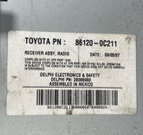 2007-2013 Toyota Tundra Sequoia Radio CD Player WMA MP3 AD1803 OEM 86120-0C211