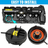 PCV Engine Valve Cover 11127552281 for BMW 128i 2008-2013, 328i 2007-2013,528i