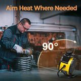 1500W Rapid Fast Greenhouse Heater Cannon with Thermostat, Overheat Protection