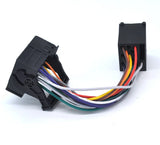 Conversion Head Unit Adapter Round Spaded Flat Pin Harness for BMW E46 E39 E38 E53