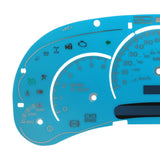 Blue Gauge Face Overlay LED Version Trans Temp for GM Silverado Sierra Regency