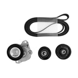 Engine Drive Belt Tensioner & Idler Pulley 4-set for Mercedes-Benz