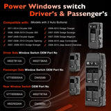Power Window Door Control Switch for 2006-14 Dodge Charger Jeep Chrysler 200 300
