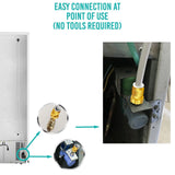Ice Maker Fridge Installation Kit - 1/4" Fittings with 1/4" OD 25 Feet W