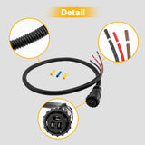 3-Pin Aux Power Connector for Case-IH Tractor Combine Cotton Models 187103A1