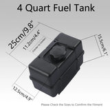 691993 Fuel Tank 1 Gallon Gas Tank 4 Quart Fuel Gas Tank w/ Cap & Shut-Off Valve