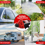 RV Water Pump 12V DC High Pressure 4GPM 45 PSI Self-Priming for Marine/Garden Boat