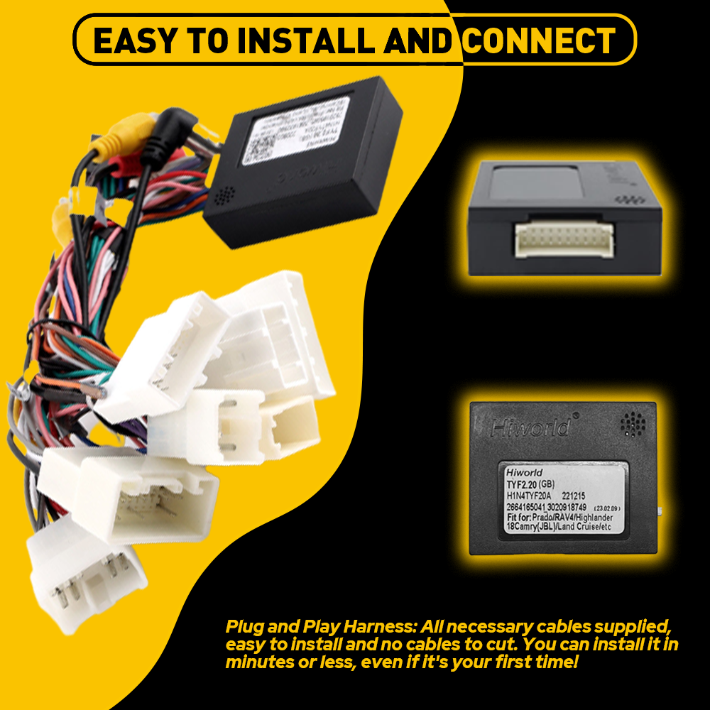 thumbnail image 2 of AUXITO Aftermarket Radio Wire Harness Adapter With Canbus For Toyota – 16-Pin, JBL Compatible 2 of 3