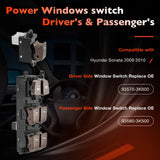 Master Power Window Control Switch Kit for 2009-10 Hyundai Sonata 93570-3K600