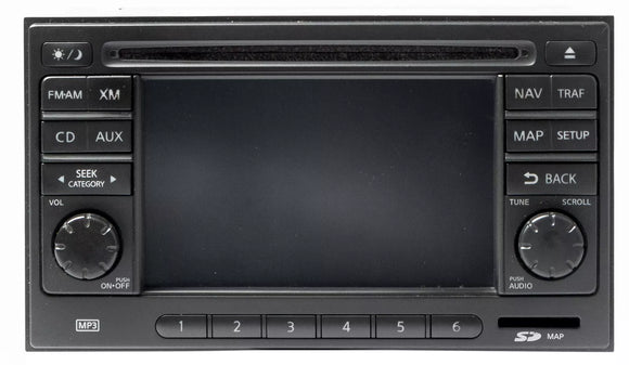 2013-2015 Nissan Rogue AMFM SAT Radio 6 Disc CD Player GPS Navigation 259151VY1B