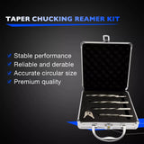 M2 HSS 3/8" 1/2" 5/8" 3/4" Taper Chucking Reamer Set Fits 3/8", 1/2" Reamers Bit