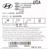 2010-2013 Hyundai Tucson AM FM XM Radio CD MP3 Player 96160-2S150TAN