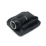 Gear Shift Knob Kit With Boot Cover for 2002-2012 Volkswagen Jetta 5 Speed Black